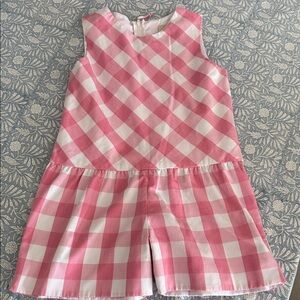 The Beaufort Bonnet Company Pink and White Gingham Girls One-Piece